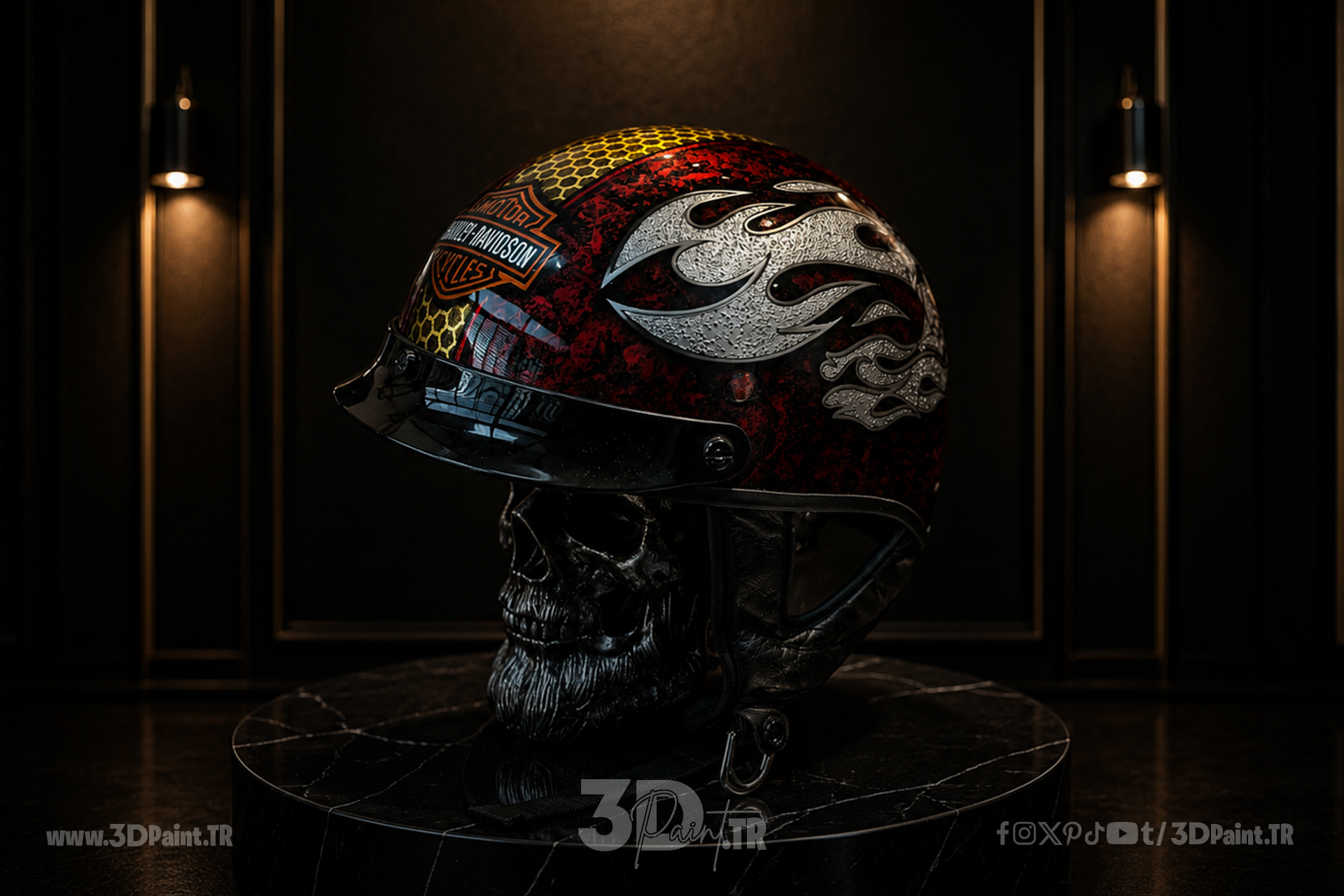 3DPaintTR-projeler-Harley-Davidson-Custom-3D-Kask-Tasarimi-Projeleri-4-